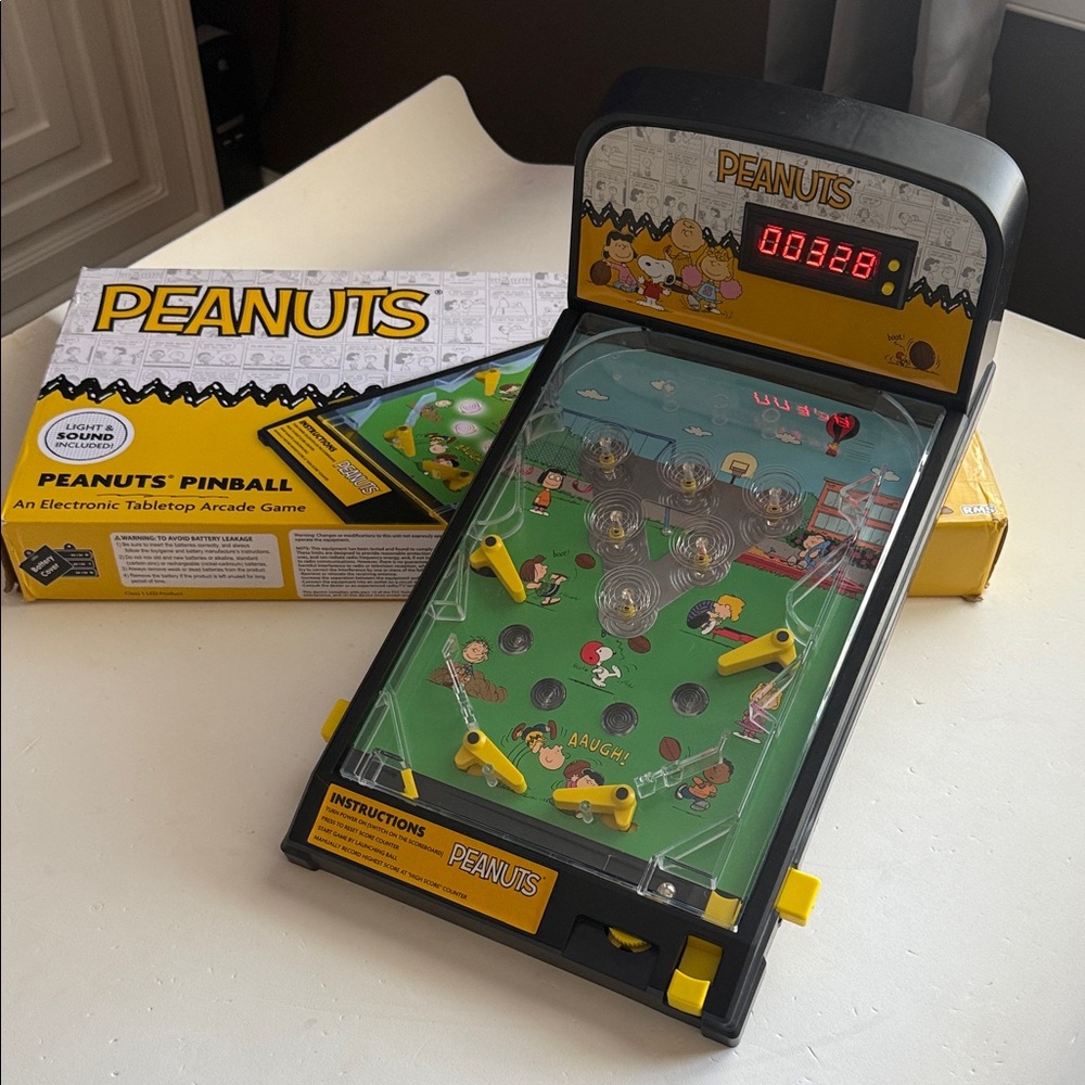 Peanuts Pinball Electronic Tabletop Game